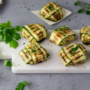 Zucchetti Tartare Päckchen zum Apéro