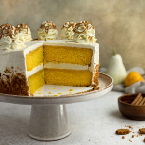 Kürbistorte mit Chai-Frischkäse-Frosting