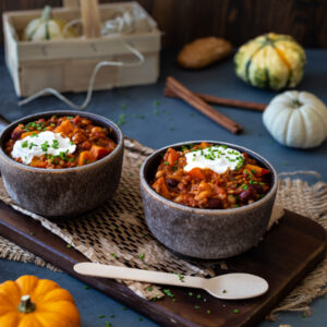 Kürbis Chili sin Carne