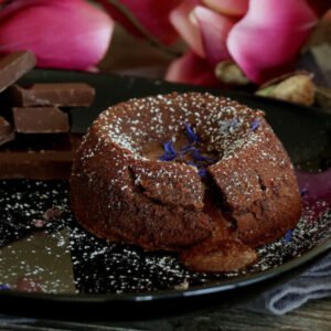 Schoko-Chili Küchlein mit flüssigem Kern