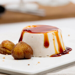 Marroni-Köpfli mit Caramel Sauce