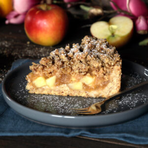 Veganer Apfel-Streuselkuchen